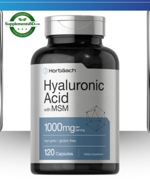 Horbaach Hyaluronic Acid with MSM 1000mg-(120 Capsules)