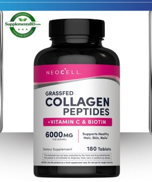 NeoCell Grassfed Collagen Peptides + C & Biotin-(180 Caplets)