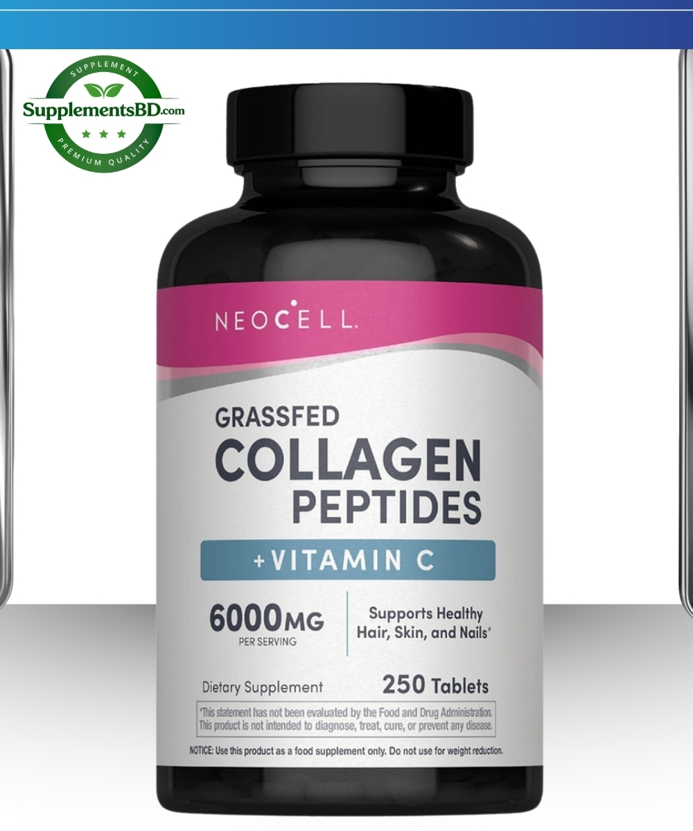 NeoCell Grassfed Collagen Peptides + C 6000mg-(250Caplets)