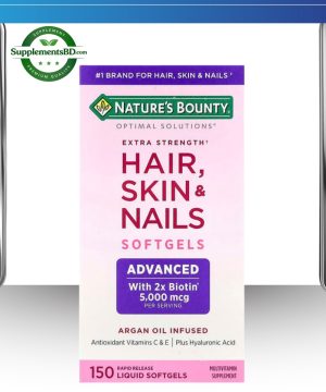 Nature’s Bounty Optimal Solutions Hair Skin & Nails – (150 Softgels)