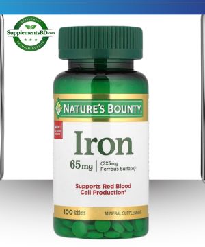 Nature's Bounty Iron 65mg-(100 Tablets)