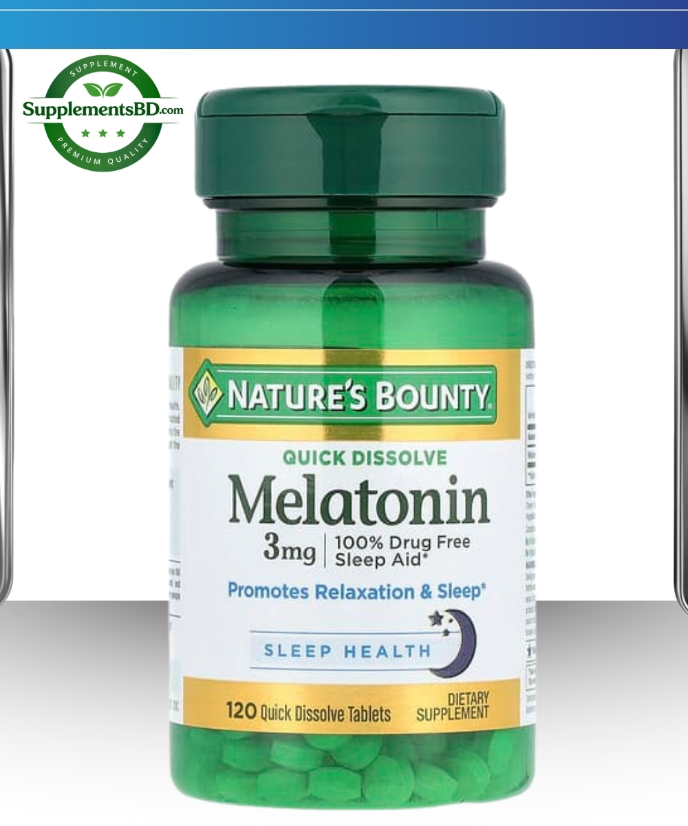 Nature's Bounty Melatonin Natural Cherry 3mg - (120 Tablets)