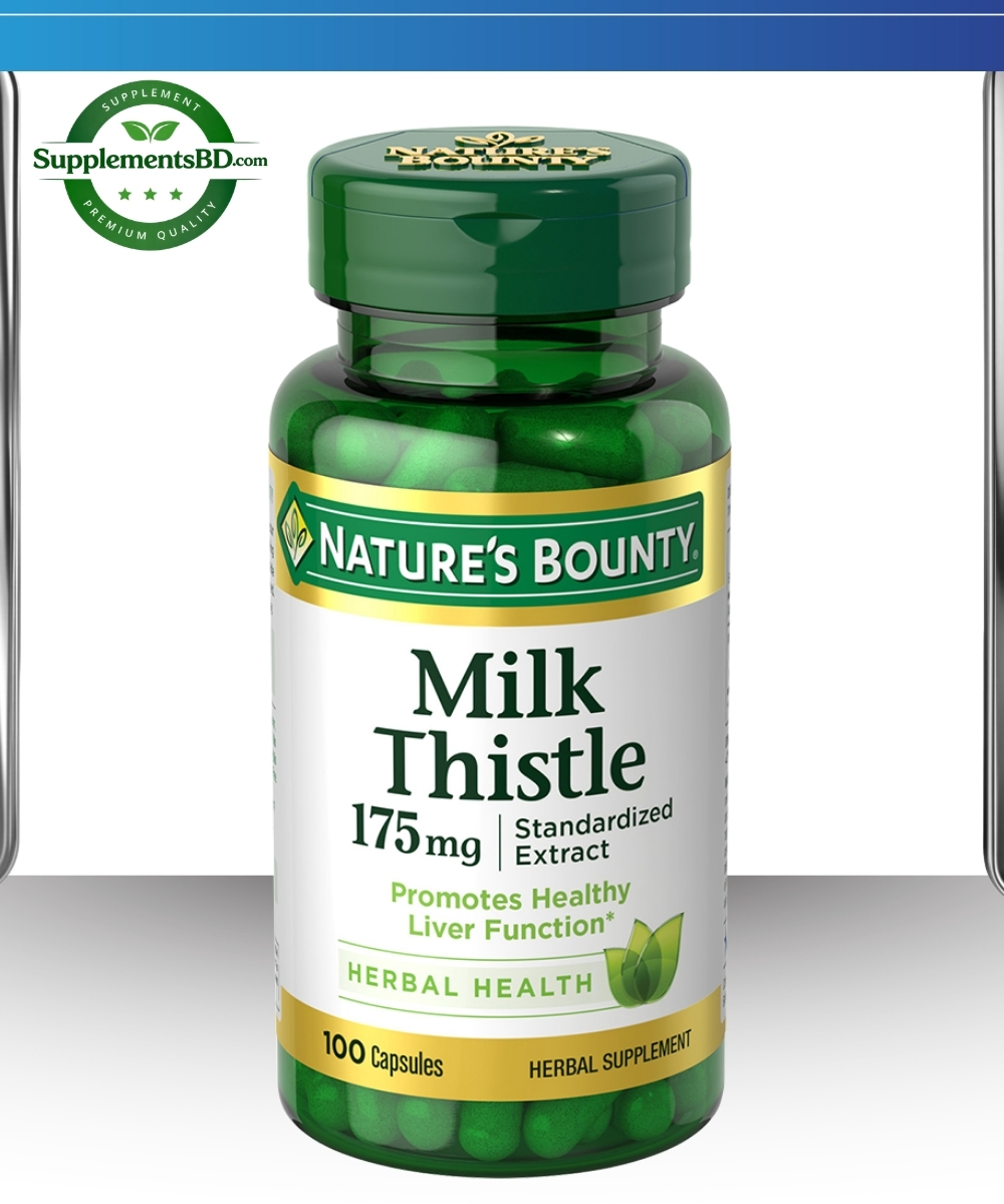 Nature’s Bounty Milk Thistle 175 mg Capsules – (100 Capsules)