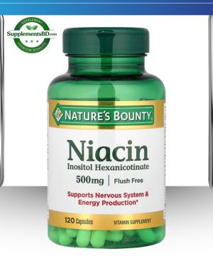 Nature's Bounty Niacin Flush Free 500mg – (120 Capsules)