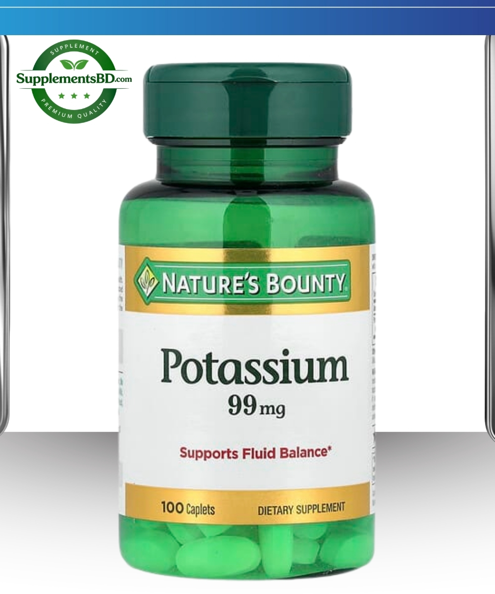 Nature's Bounty Potassium 99mg-(100 Caplets)