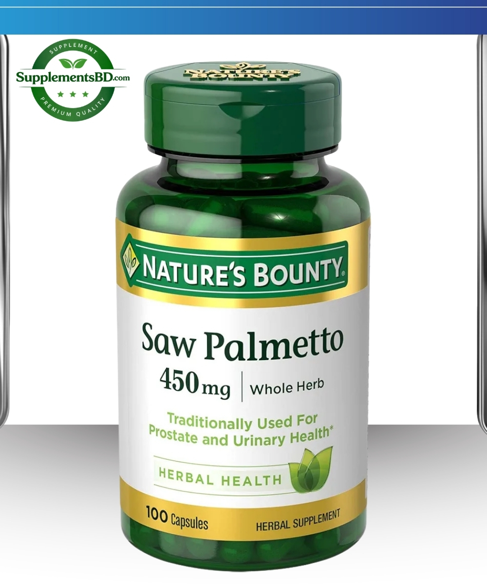 Nature's Bounty Saw Palmetto 450mg-(100 Capsules)