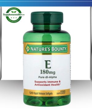 Nature’s Bounty Vitamin E 180 mg – (120 Softgels)