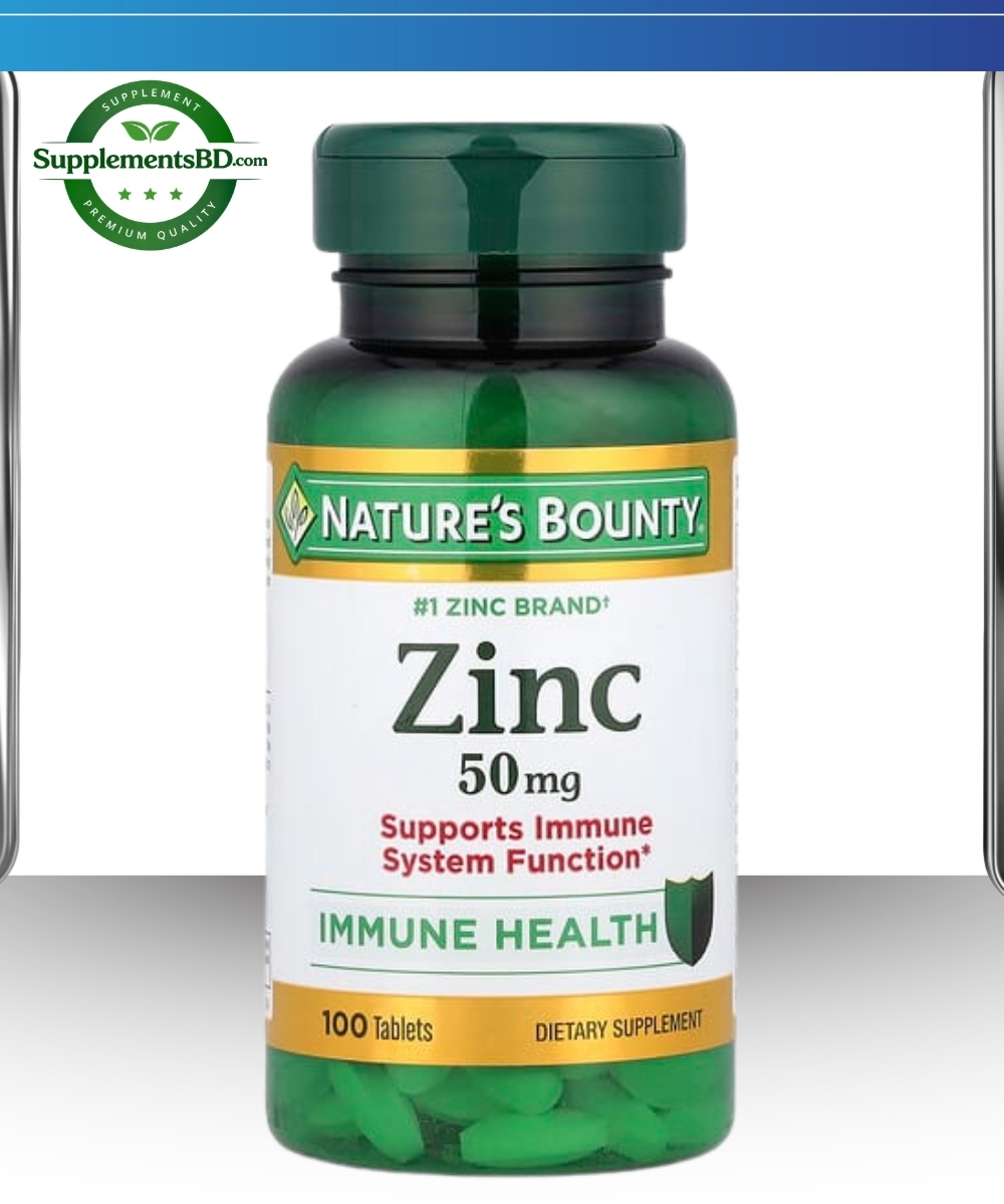 Nature’s Bounty Zinc 50mg – (100 Tablets)