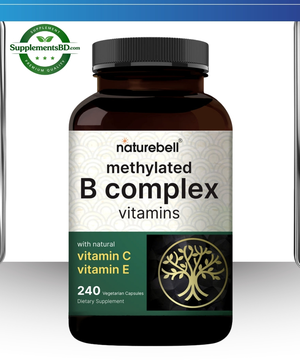 Naturebell Methylated B Complex Vitamins- (240 Veggie Capsules)