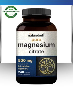 NatureBell Magnesium Citrate 500mg - (240 Capsules)