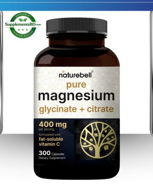 Naturebell Magnesium Complex 400mg with Fat-Soluble Vitamin C - (300 Capsules)