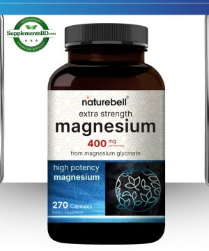 Naturebell Extra Strength Magnesium Glycinate 400mg – (270 Capsules)
