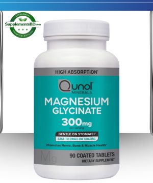 Qunol Magnesium Glycinate high absorption 300mg-(90Tablets)