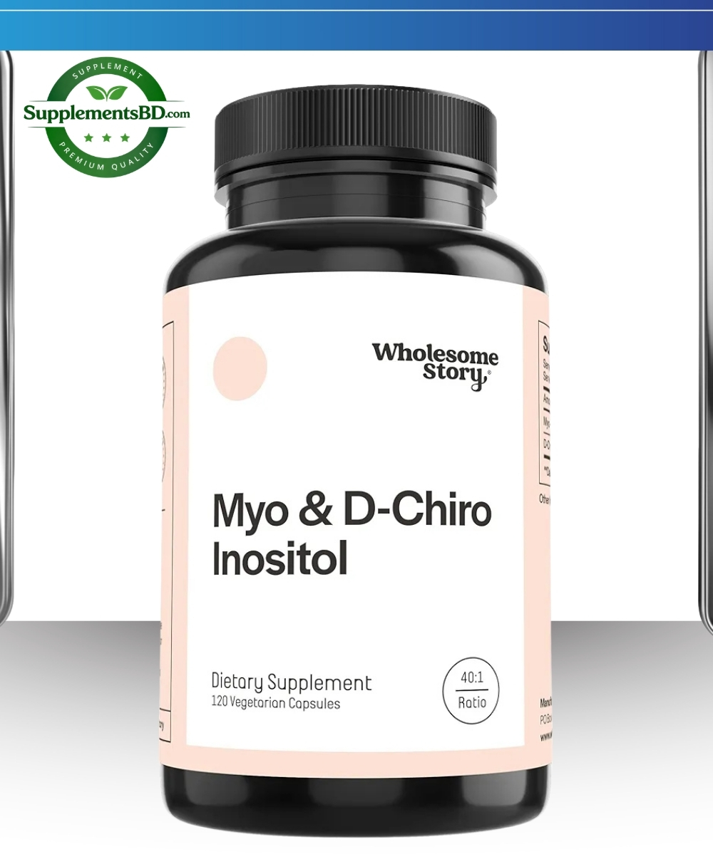 Wholesome Story Myo & D-Chiro Inositol-(120 Vegetarian Capsules)