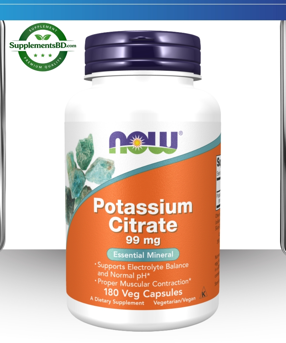 NOW Foods Potassium Citrate - (180 Capsules)
