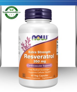 Now Resveratrol (350 mg) Extra Strength – (60 Veg Capsules)