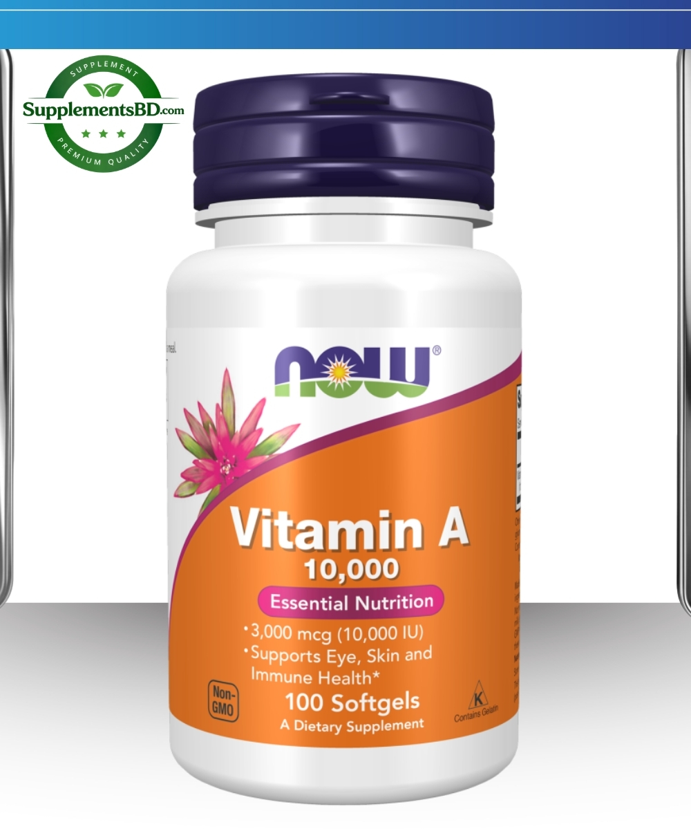 Now Foods Vitamin A 10,000 IU (100 Softgels)