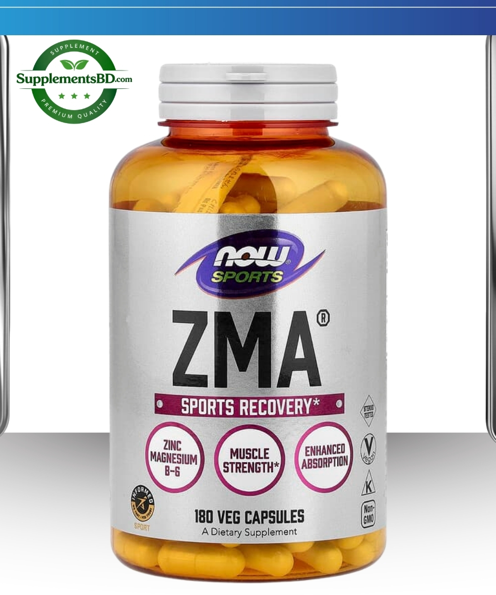 NOW Foods Sports ZMA (180 Veg Capsules)