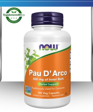 NOW Foods Pau D'Arco 500mg - (100 Veg Capsules)