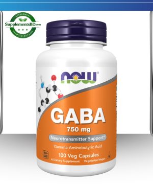 Now Foods GABA 750mg (100 Veg Capsules)