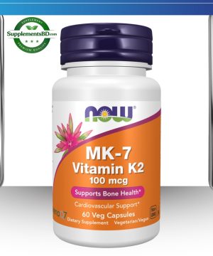 Now Foods MK-7 Vitamin K2 100mcg (60 Veg Capsules)
