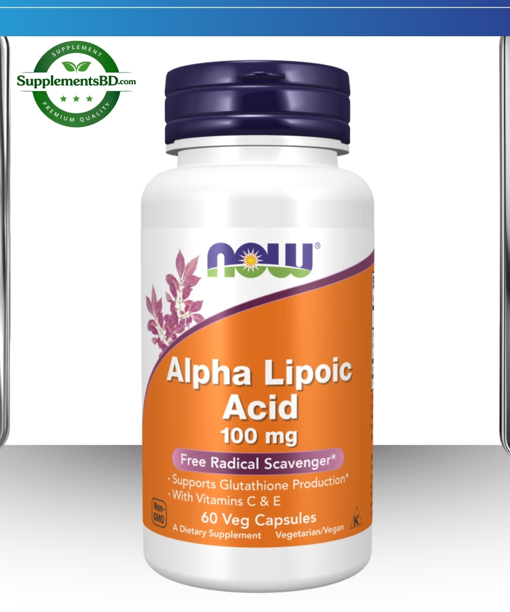 Now Foods Alpha Lipoic Acid 100mg (60 Veg Capsules)