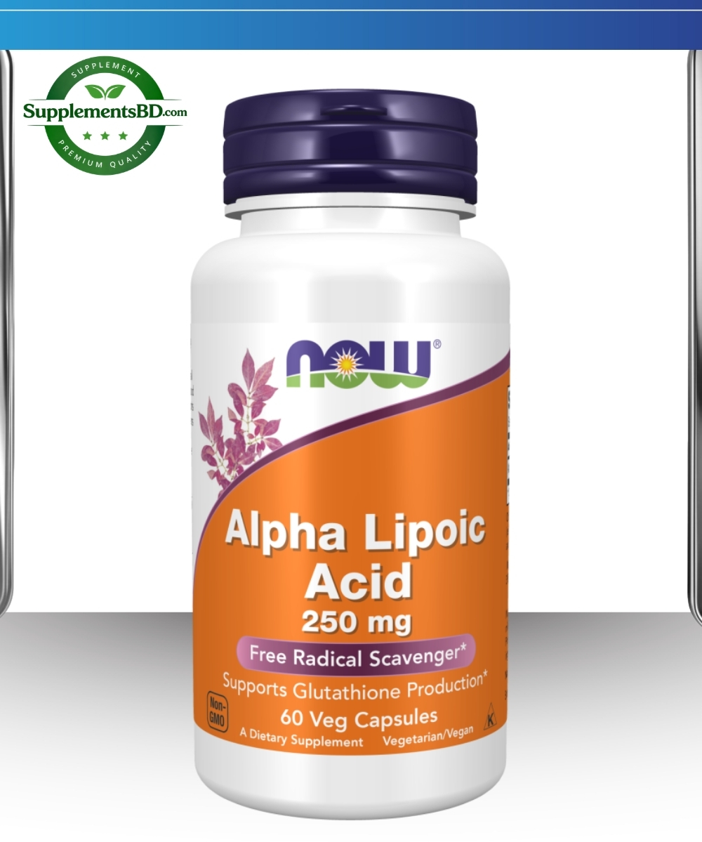 Now Foods Alpha Lipoic Acid 250mg (60 Veg Capsules)