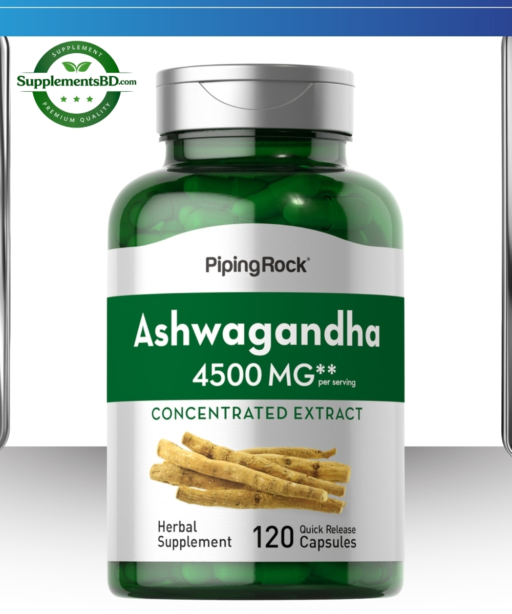 Piping Rock Ashwagandha 4,500 mg – (120 capsules)