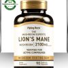 Piping Rock Lion's Mane Mushroom 2100mg (90 Capsules)