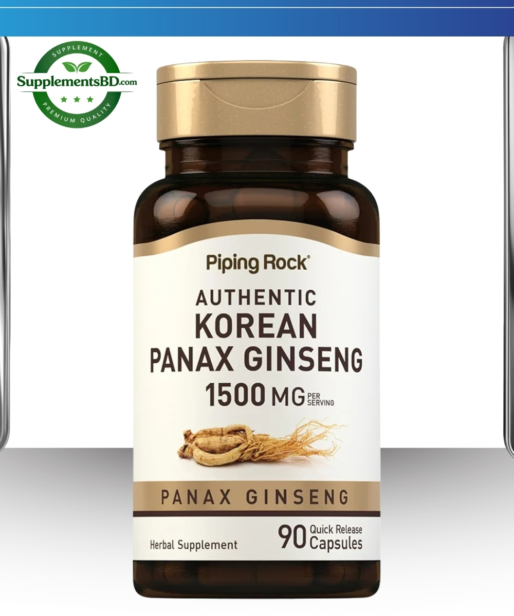 Piping Rock Korean Ginseng 1500mg (90 Capsules)