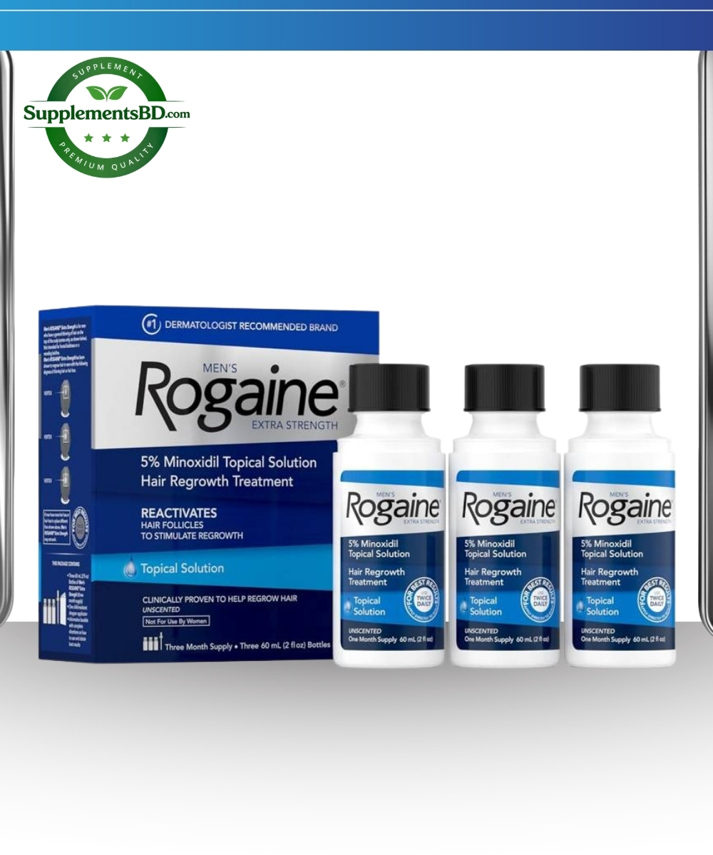 Men’s Rogaine 5% Minoxidil Liquid – 3 Month Supply