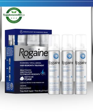 Men’s Rogaine 5% Minoxidil for Men Foam 3-Month Supply