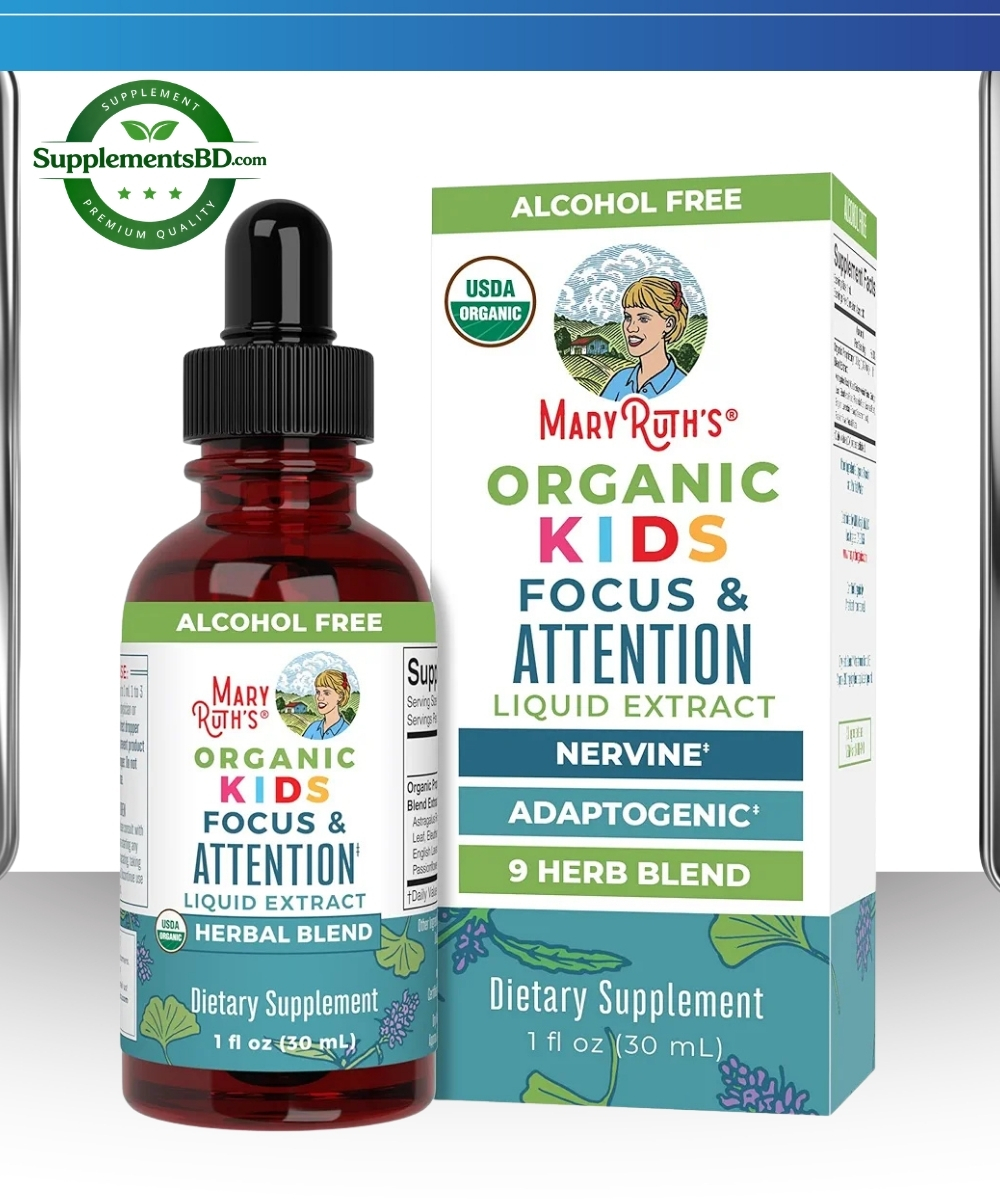Mary Ruth’s Kids Focus & Attention Liquid Extract Organic – 30ml