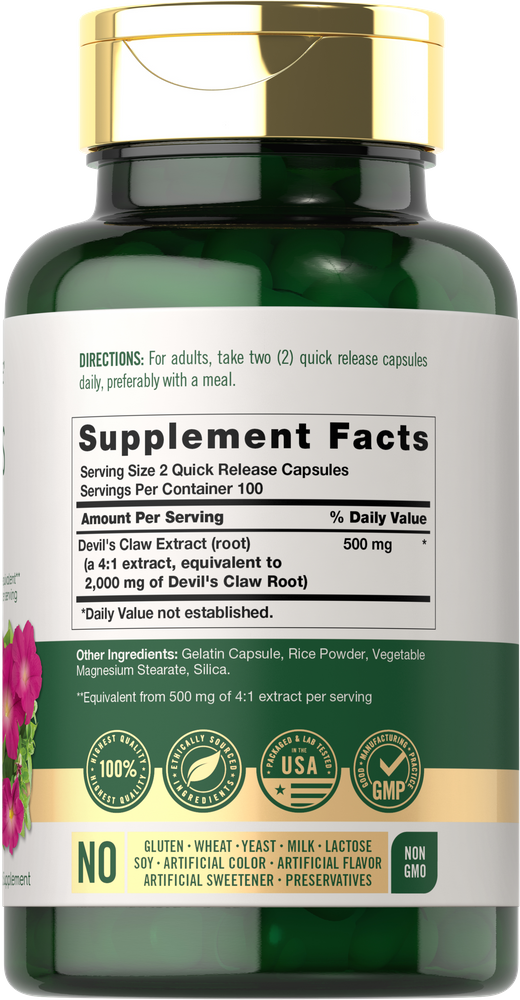 Carlyle Devil’s Claw – (200 Capsules) - Image 2