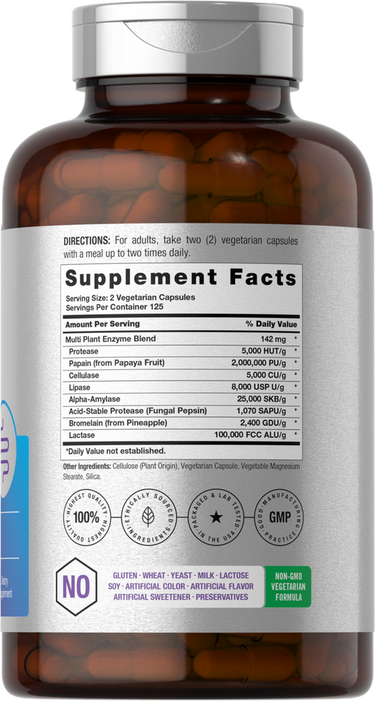 Horbaach Essential Digestive Enzymes-(250 Capsules) - Image 2
