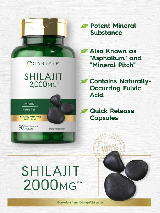 Carlyle Shila-jit Capsules 2000mg-(90 Count) - Image 3