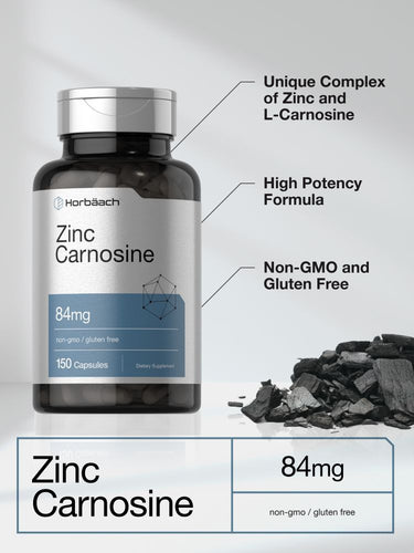 Horbaach Zinc Carnosine 84mg-(150 Capsules) - Image 3