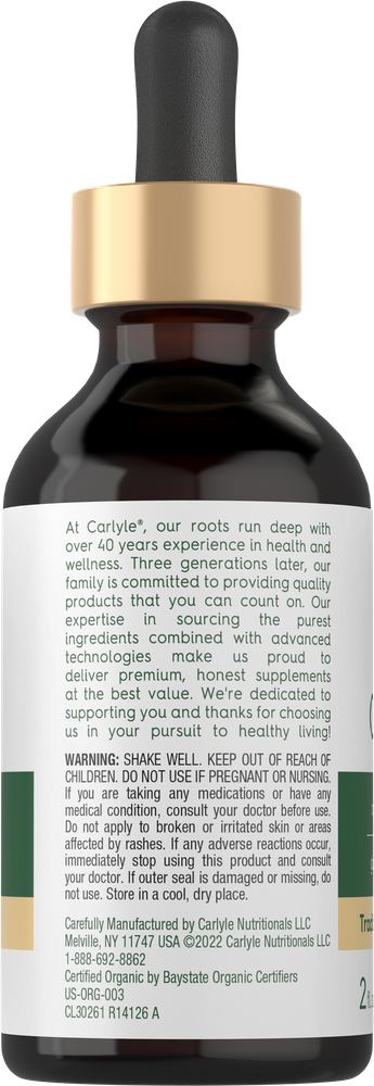 Carlyle Organic Oil of Oregano Liquid Drops 2 fl oz (59 ml) - Image 3