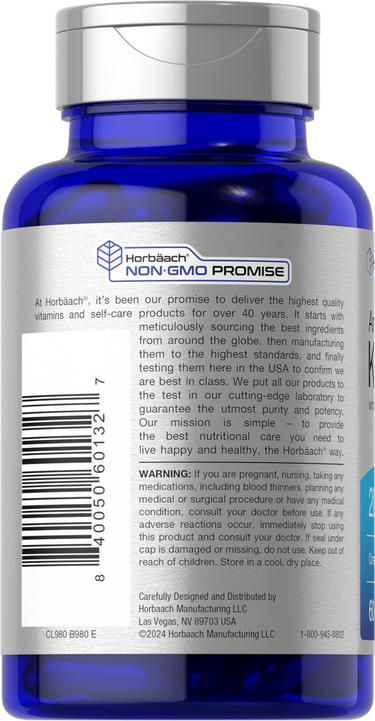 Horbäach Krill Oil 2000mg per Serving-(60 Softgels) - Image 3
