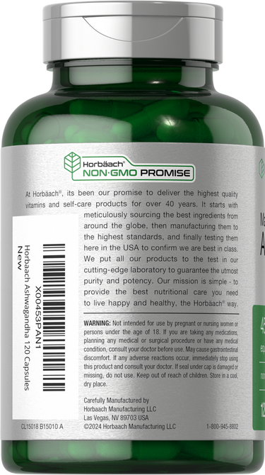 Horbaach Ashwagandha-(120 Capsules) - Image 3