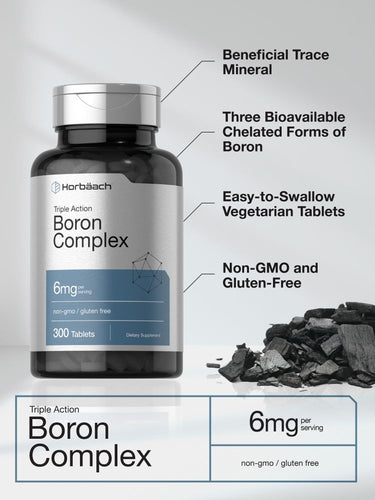 Horbaach Boron Complex 6mg per Serving-(300 Tablets) - Image 3