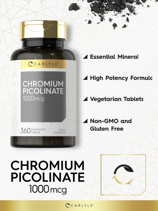 Carlyle Ultra Chromium Picolinate 1000mcg-(360 Tablets) - Image 3