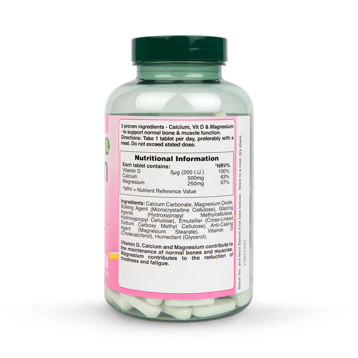Holland & Barrett Calcium + Magnesium & Vitamin D (180 Tablets) - Image 2