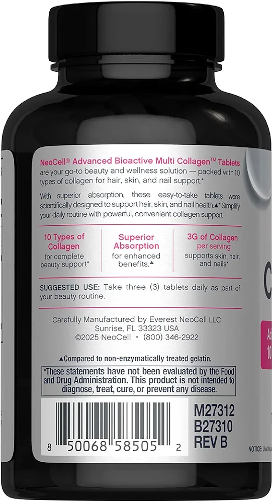 NeoCell Super Multi Collagen Peptides (120 Tablets) - Image 3