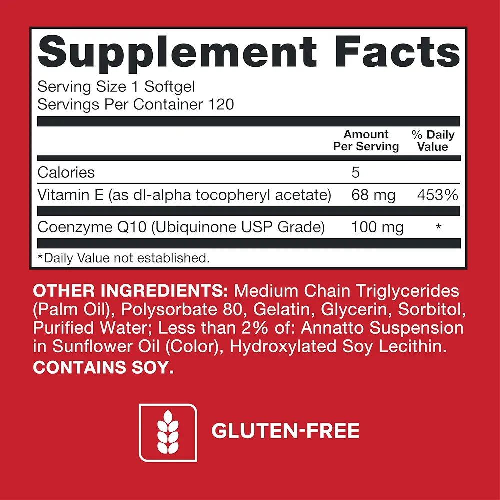 Qunol Ultra CoQ10 100mg (120 Softgels) - Image 2
