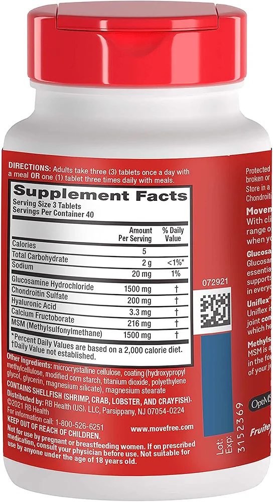 Move Free Joint Health (120 Coated Tablets) - Image 2