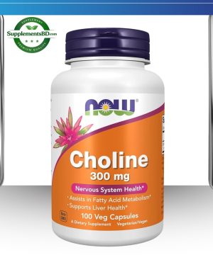 NOW Choline 300mg (100 Veg Capsules)