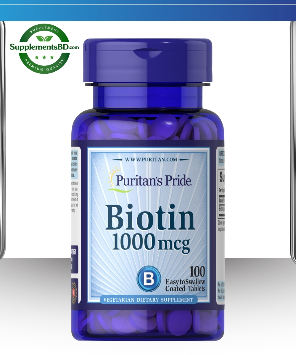 Puritan’s Pride Biotin 1000 mcg - (100 counts)