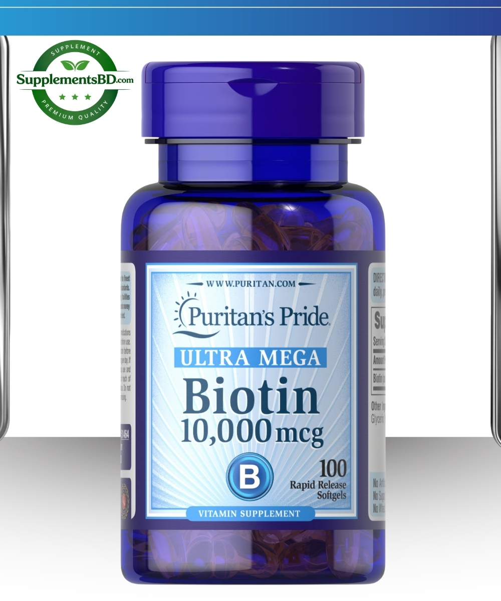 Puritan's Pride Biotin 10,000mcg (100 counts)