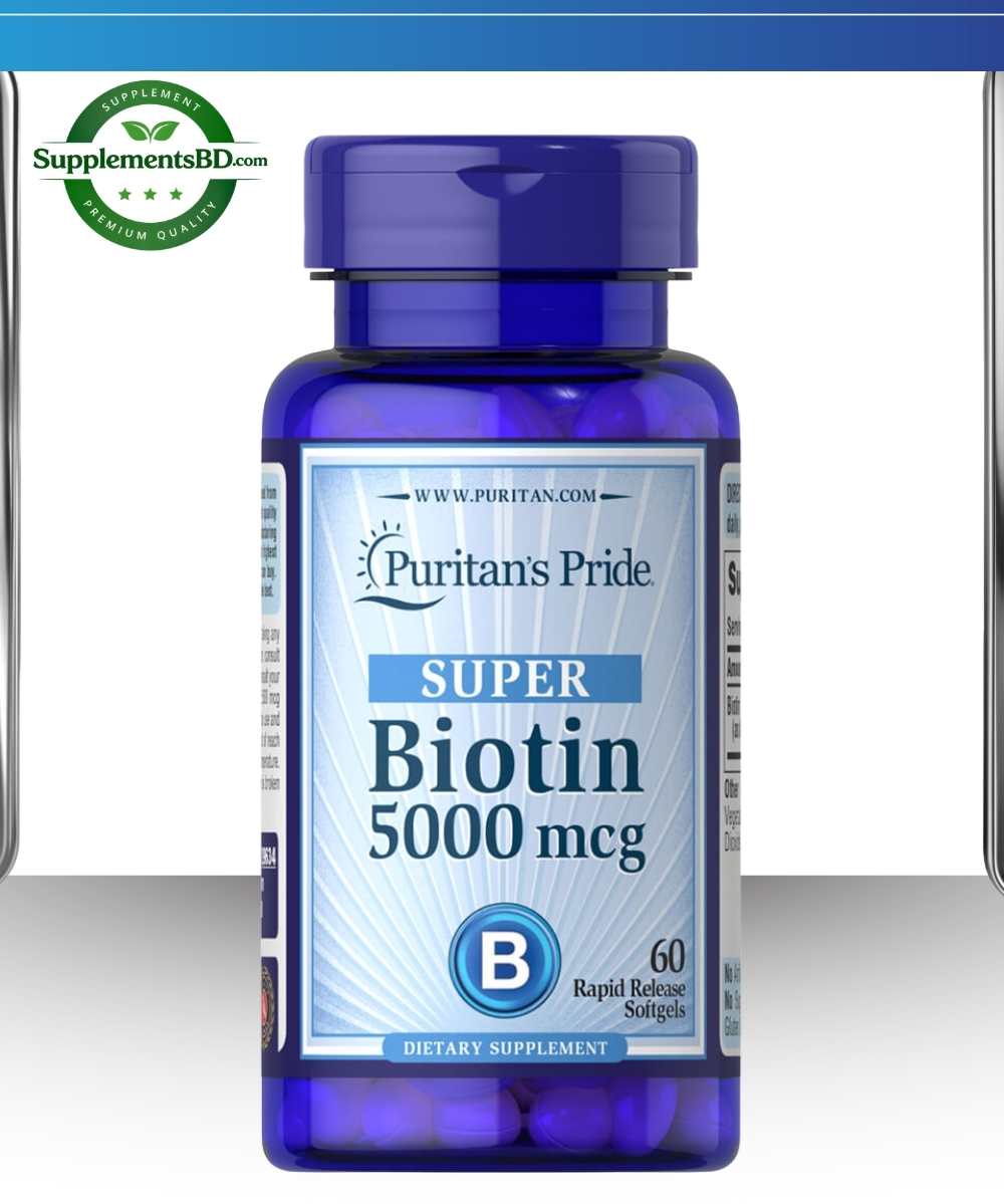 Puritan's Pride Biotin 5000mcg (60 counts)